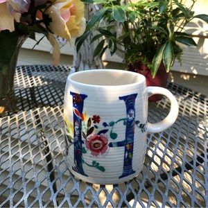Anthropologie Letter “H" Mug